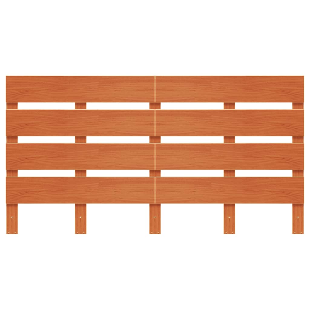 Headboard Wax Brown 150 cm Solid Wood Pine